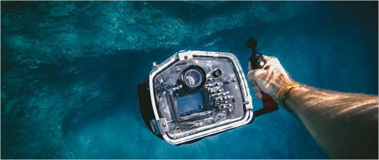 câmera subaquática para snorkeling