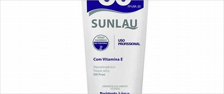 Protetor solar com vitamina E